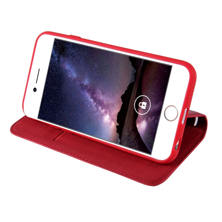 For iPhone 6 Plus & 6s Plus PU Retro Texture with Absorption Horizontal Flip Leather Case with Holder & Card Slots