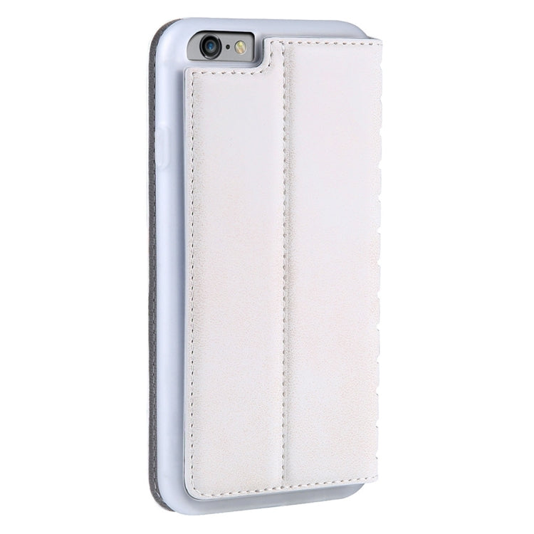 For iPhone 6 Plus & 6s Plus PU Retro Texture with Absorption Horizontal Flip Leather Case with Holder & Card Slots