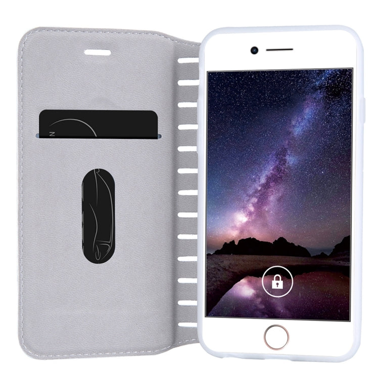 For iPhone 6 Plus & 6s Plus PU Retro Texture with Absorption Horizontal Flip Leather Case with Holder & Card Slots