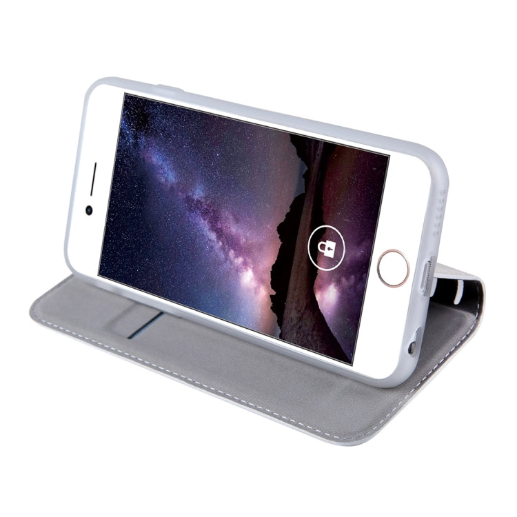 For iPhone 6 Plus & 6s Plus PU Retro Texture with Absorption Horizontal Flip Leather Case with Holder & Card Slots