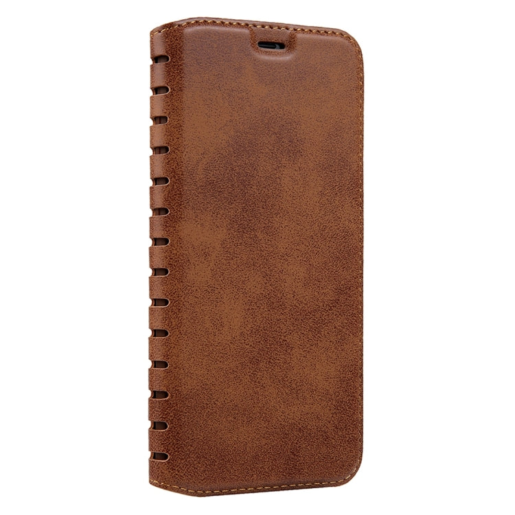 For iPhone 6 Plus & 6s Plus PU Retro Texture with Absorption Horizontal Flip Leather Case with Holder & Card Slots