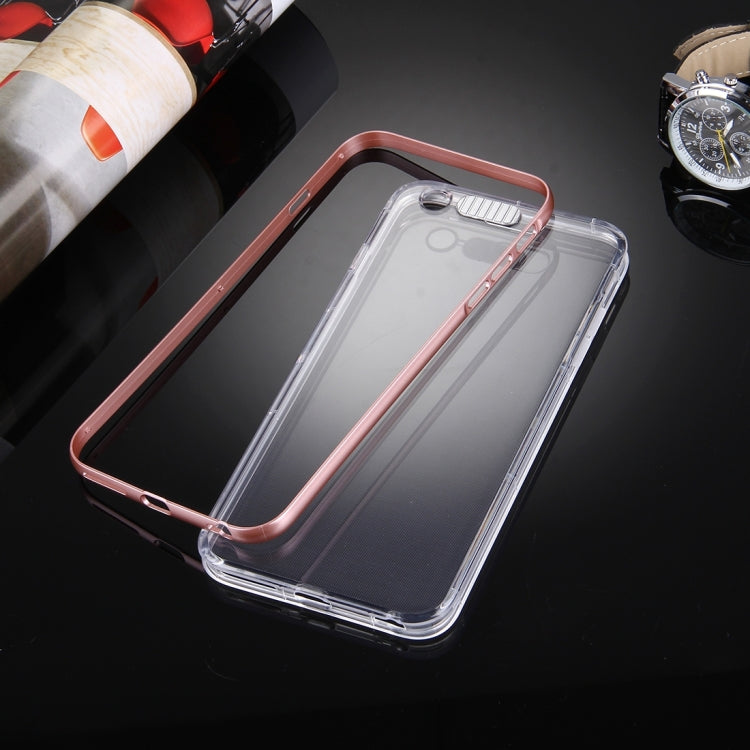 For iPhone 6 Plus & 6s Plus Slide Slice Design Removable Plastic Bumper Flame Transparent TPU Protective Case with Incoming Call LED Flash Blinking