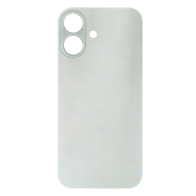 For iPhone 16 Easy Replacement Big Camera Hole Glass Back Battery Cover