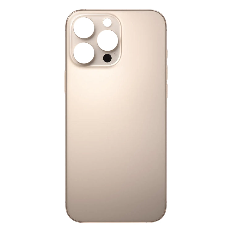 For iPhone 16 Pro Easy Replacement Big Camera Hole Glass Back Battery Cover