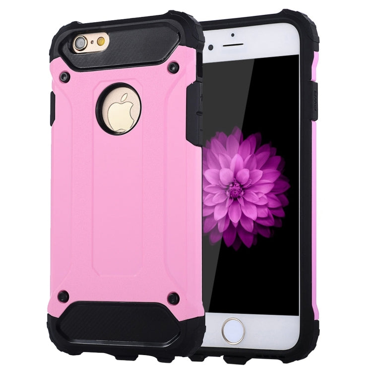 For iPhone 6 Plus & 6s Plus Steel Armor TPU + PC Combination Case