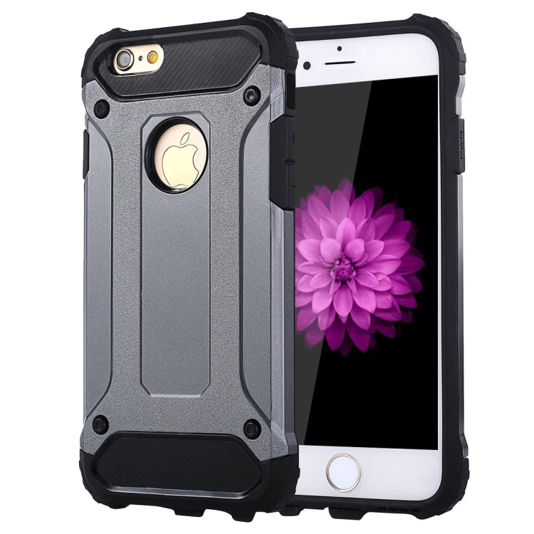 For iPhone 6 Plus & 6s Plus Steel Armor TPU + PC Combination Case