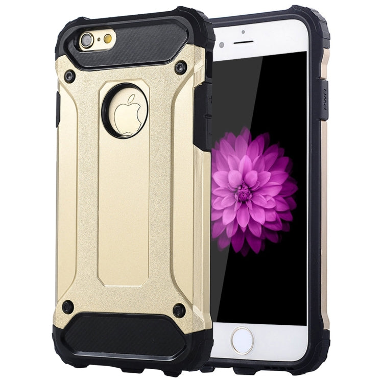 For iPhone 6 Plus & 6s Plus Steel Armor TPU + PC Combination Case