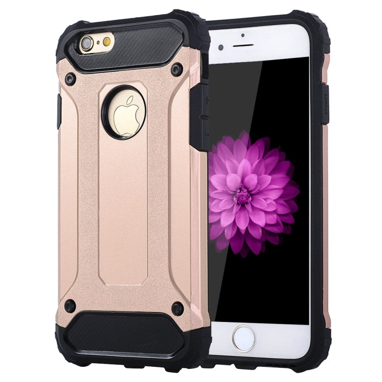 For iPhone 6 Plus & 6s Plus Steel Armor TPU + PC Combination Case