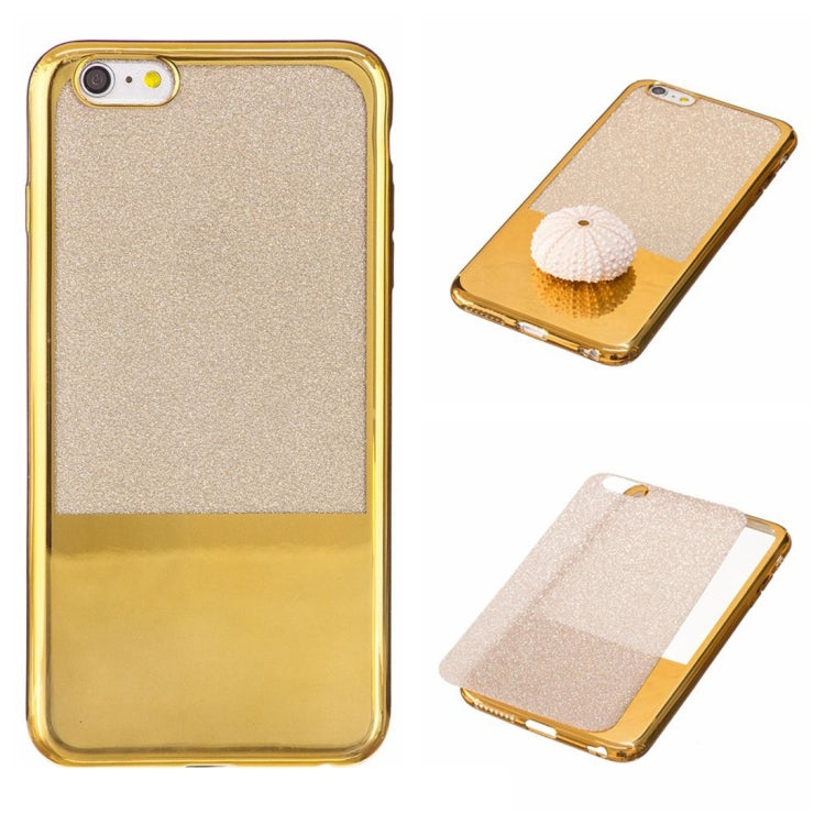 For iPhone 6 Plus & 6s Plus Electroplating Mirror TPU Protective Back Cover Case