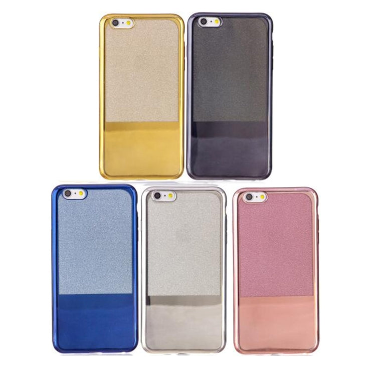 For iPhone 6 Plus & 6s Plus Electroplating Mirror TPU Protective Back Cover Case