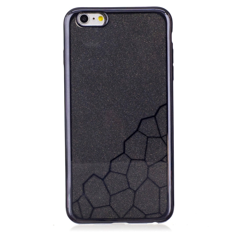 For iPhone 6 Plus & 6s Plus Electroplating Small Cubes TPU Protective Back Cover Case