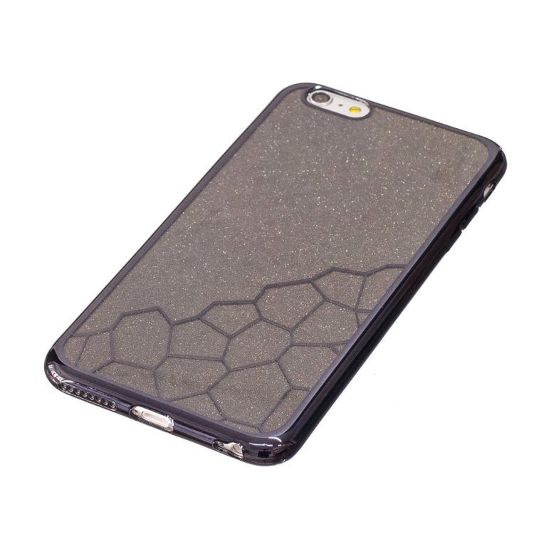 For iPhone 6 Plus & 6s Plus Electroplating Small Cubes TPU Protective Back Cover Case
