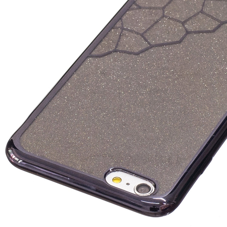 For iPhone 6 Plus & 6s Plus Electroplating Small Cubes TPU Protective Back Cover Case