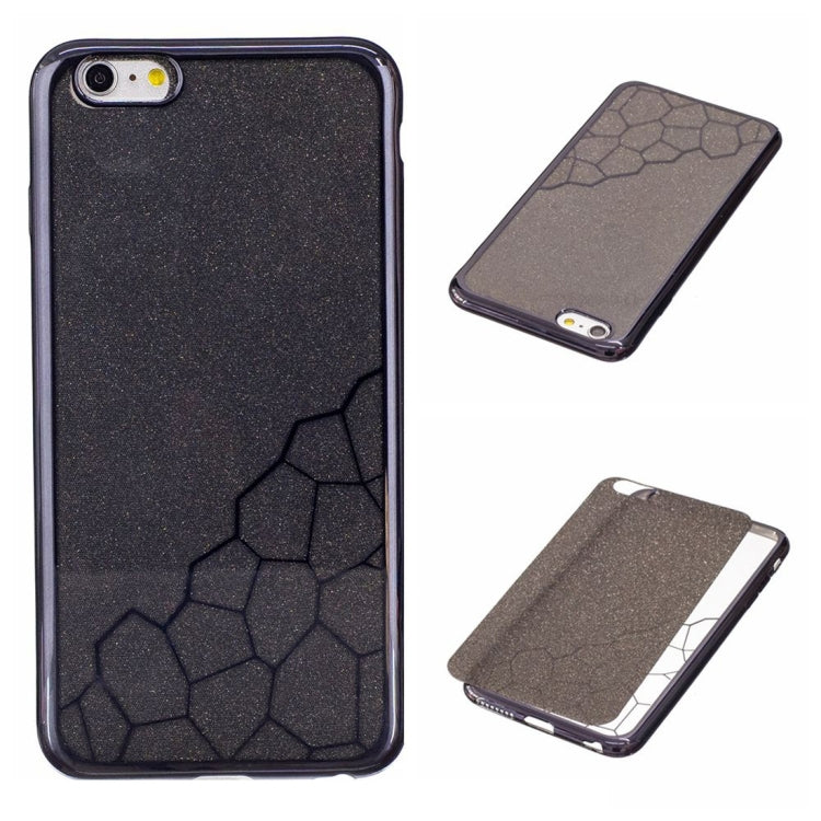 For iPhone 6 Plus & 6s Plus Electroplating Small Cubes TPU Protective Back Cover Case