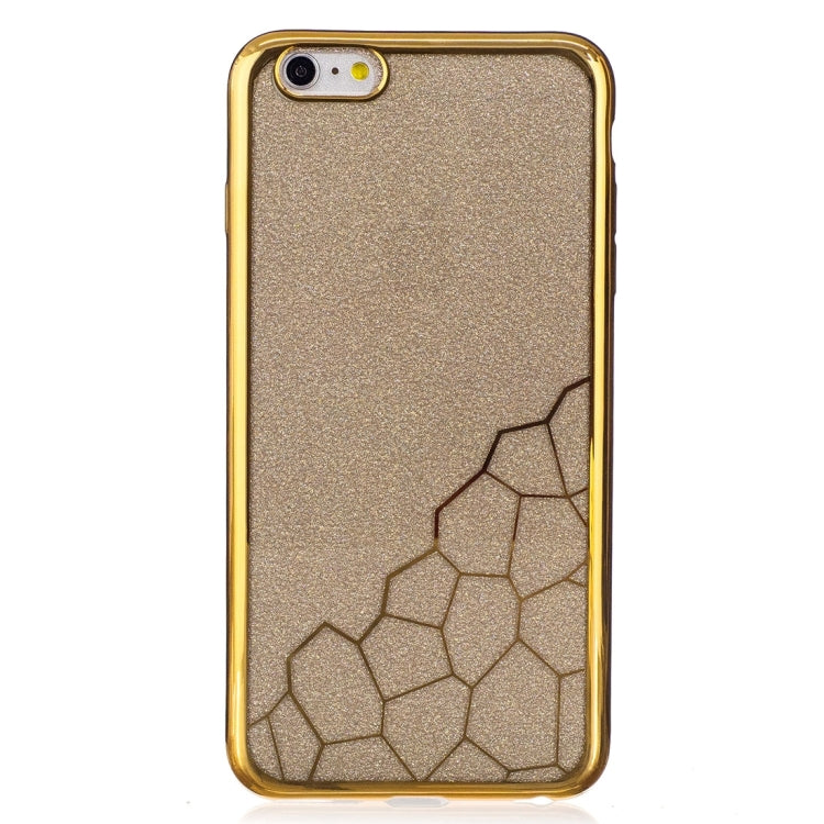 For iPhone 6 Plus & 6s Plus Electroplating Small Cubes TPU Protective Back Cover Case