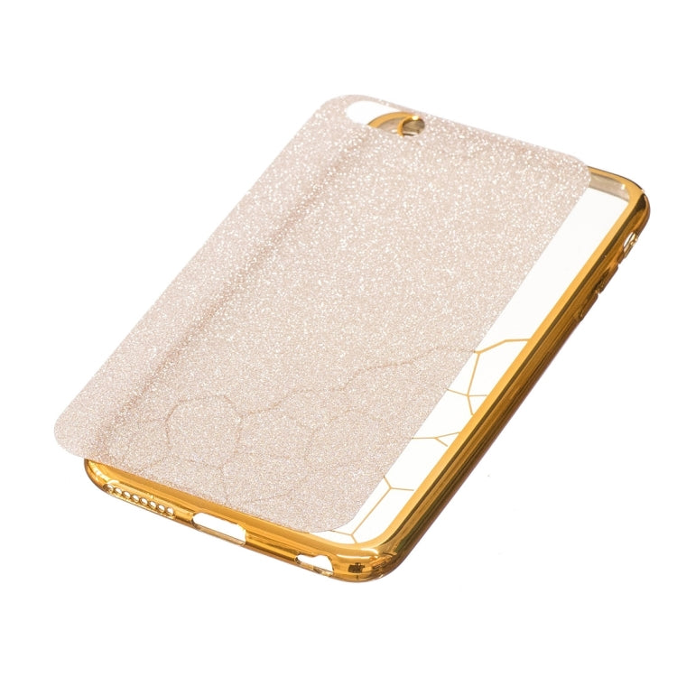 For iPhone 6 Plus & 6s Plus Electroplating Small Cubes TPU Protective Back Cover Case