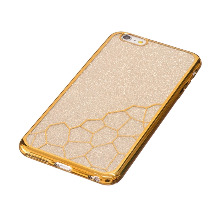 For iPhone 6 Plus & 6s Plus Electroplating Small Cubes TPU Protective Back Cover Case