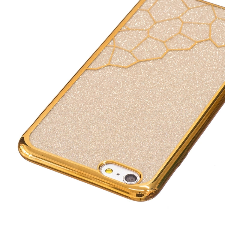 For iPhone 6 Plus & 6s Plus Electroplating Small Cubes TPU Protective Back Cover Case