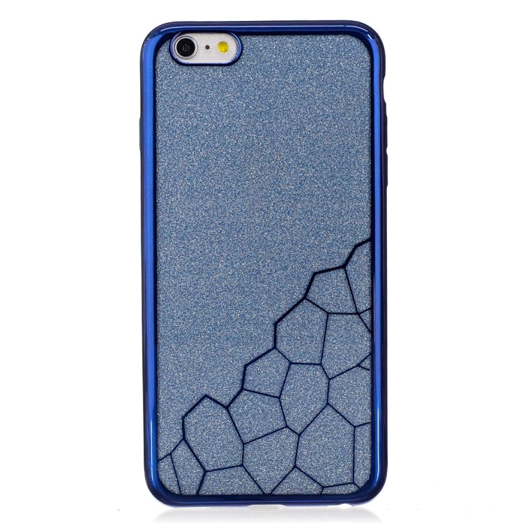 For iPhone 6 Plus & 6s Plus Electroplating Small Cubes TPU Protective Back Cover Case
