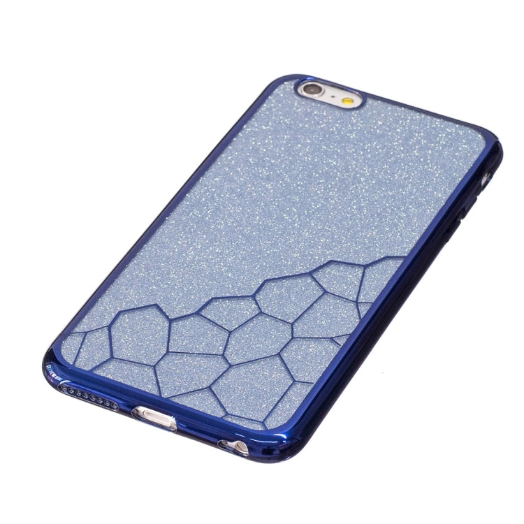For iPhone 6 Plus & 6s Plus Electroplating Small Cubes TPU Protective Back Cover Case