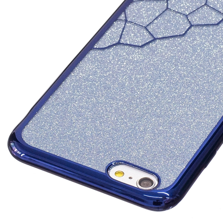 For iPhone 6 Plus & 6s Plus Electroplating Small Cubes TPU Protective Back Cover Case