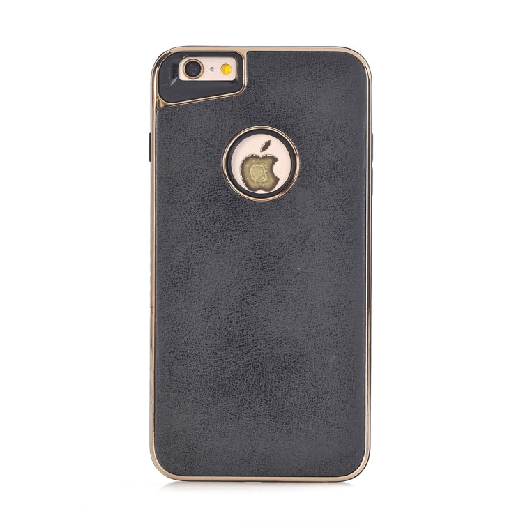 For iPhone 6 Plus & 6s Plus Crazy Horse Texture Electroplating Back Cover