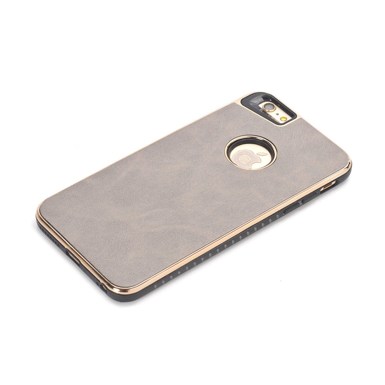 For iPhone 6 Plus & 6s Plus Crazy Horse Texture Electroplating Back Cover