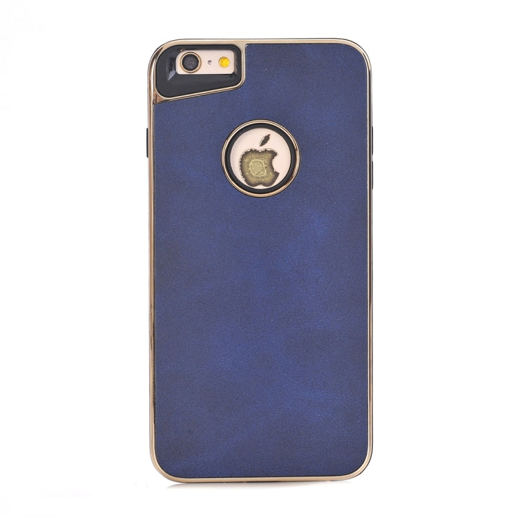 For iPhone 6 Plus & 6s Plus Crazy Horse Texture Electroplating Back Cover