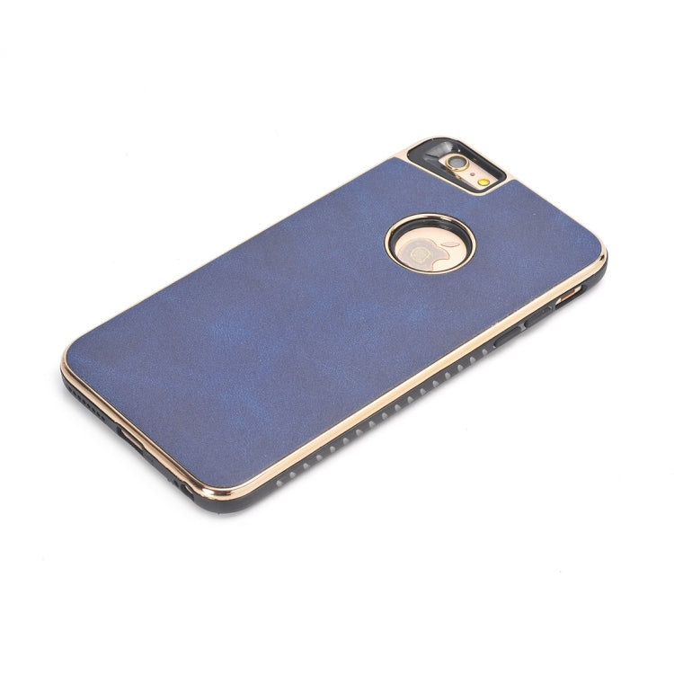For iPhone 6 Plus & 6s Plus Crazy Horse Texture Electroplating Back Cover