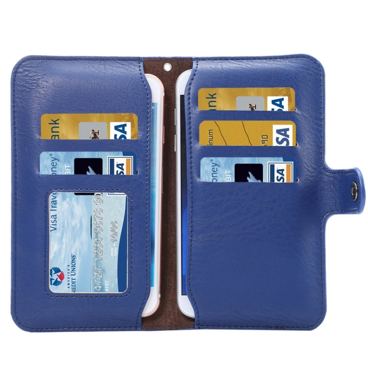 6.3 inch Universal Elephant Skin Texture Carry Case with Wallet & Card Slots for iPhone 6 Plus & 6s Plus, Galaxy Note 8 / Note 5, etc.