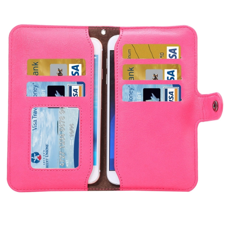 6.3 inch Universal Elephant Skin Texture Carry Case with Wallet & Card Slots for iPhone 6 Plus & 6s Plus, Galaxy Note 8 / Note 5, etc.
