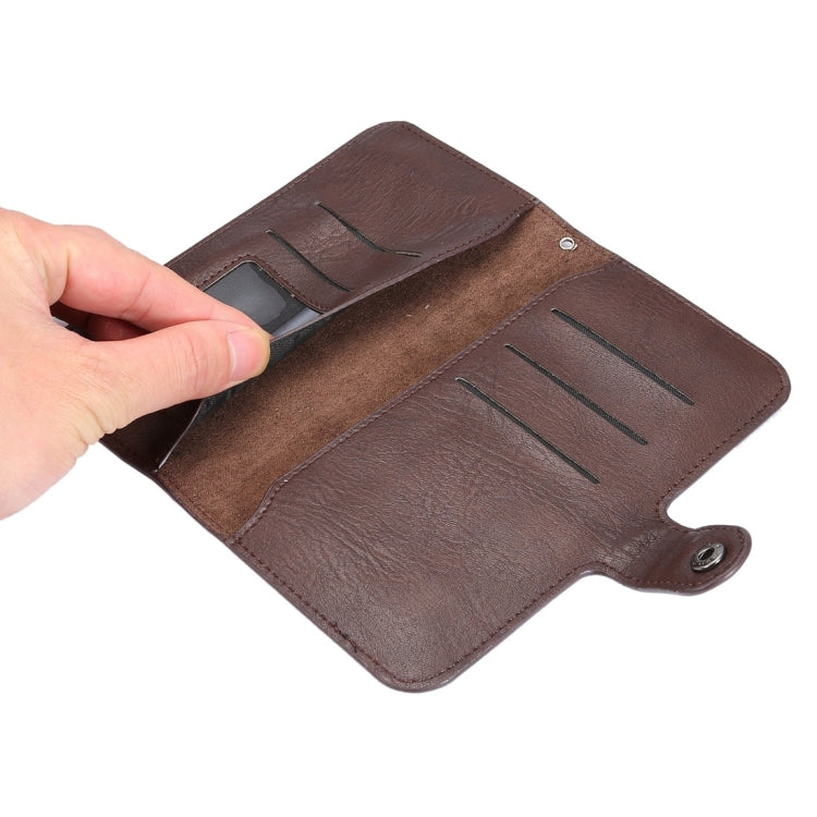 6.3 inch Universal Elephant Skin Texture Carry Case with Wallet & Card Slots for iPhone 6 Plus & 6s Plus, Galaxy Note 8 / Note 5, etc.