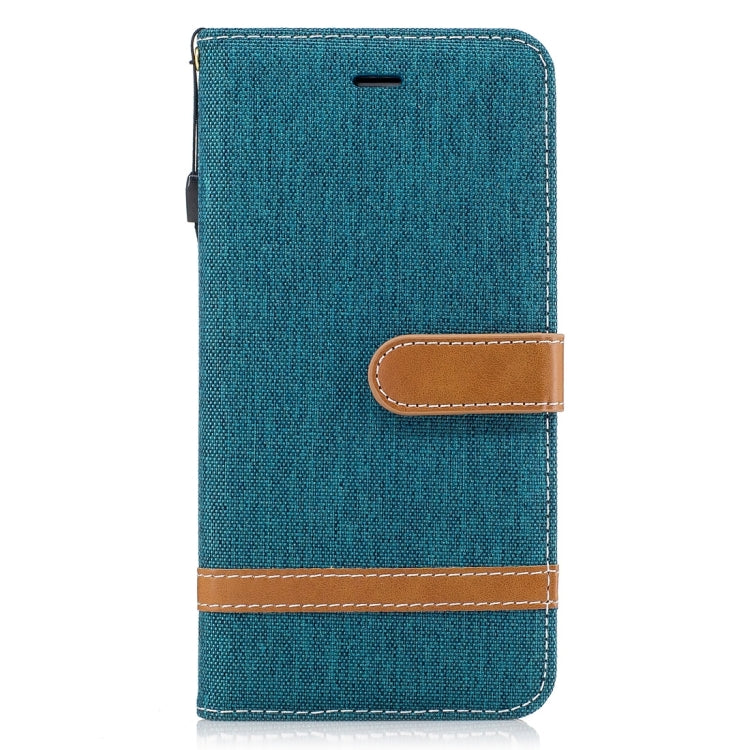 For iPhone 6 Plus & 6s Plus Denim Texture Leather Case with Holder & Card Slots & Wallet & Lanyard