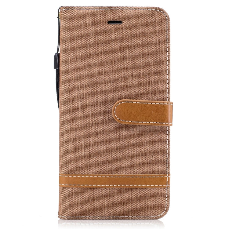 For iPhone 6 Plus & 6s Plus Denim Texture Leather Case with Holder & Card Slots & Wallet & Lanyard