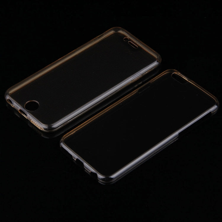 For iPhone 6 Plus & 6s Plus 0.75mm Double-sided Ultra-thin Transparent TPU Protective Case