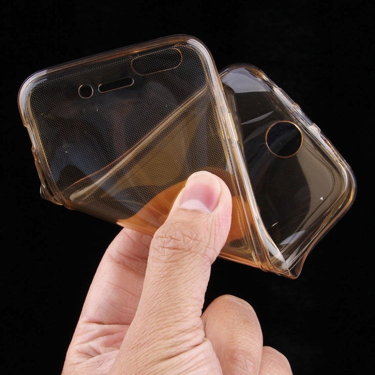 For iPhone 6 Plus & 6s Plus 0.75mm Double-sided Ultra-thin Transparent TPU Protective Case