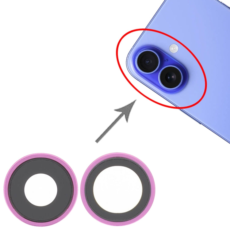 For iPhone 16 / 16 Plus Rear Camera Lens Cover