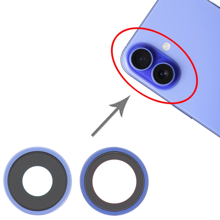 For iPhone 16 / 16 Plus Rear Camera Lens Cover