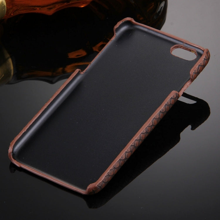 For iPhone 6 Plus & 6s Plus Snakeskin Texture Paste Skin PC Protective Case with Lion Head Holder