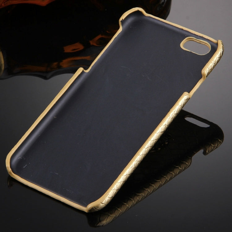 For iPhone 6 Plus & 6s Plus Snakeskin Texture Paste Skin PC Protective Case with Lion Head Holder