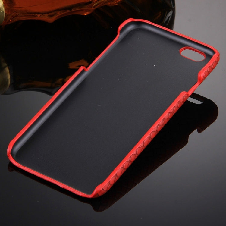 For iPhone 6 Plus & 6s Plus Snakeskin Texture Paste Skin PC Protective Case with Lion Head Holder