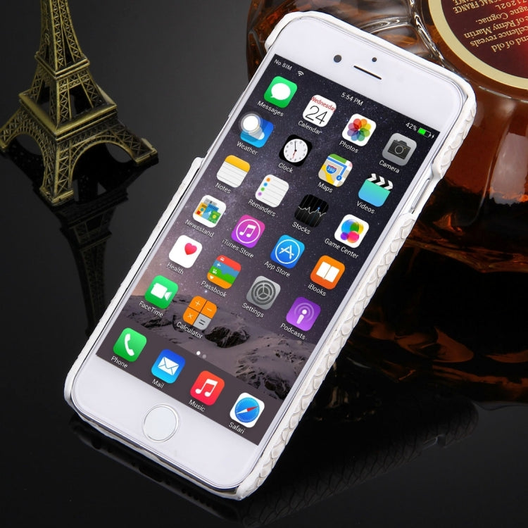 For iPhone 6 Plus & 6s Plus Snakeskin Texture Paste Skin PC Protective Case with Lion Head Holder