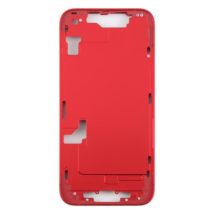 For iPhone 14 Middle Frame Bezel Plate  - Red