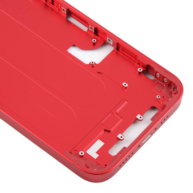 For iPhone 14 Middle Frame Bezel Plate  - Red