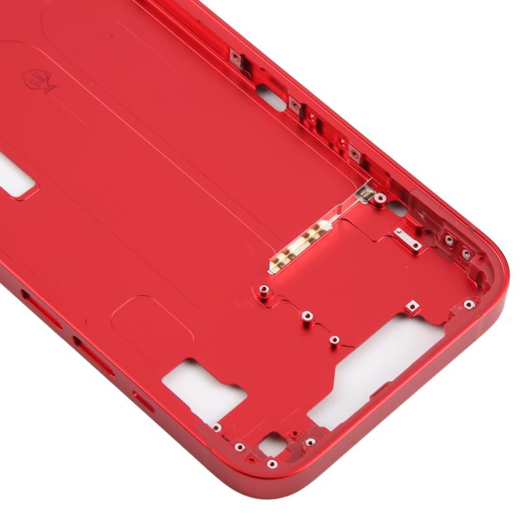 For iPhone 14 Middle Frame Bezel Plate  - Red
