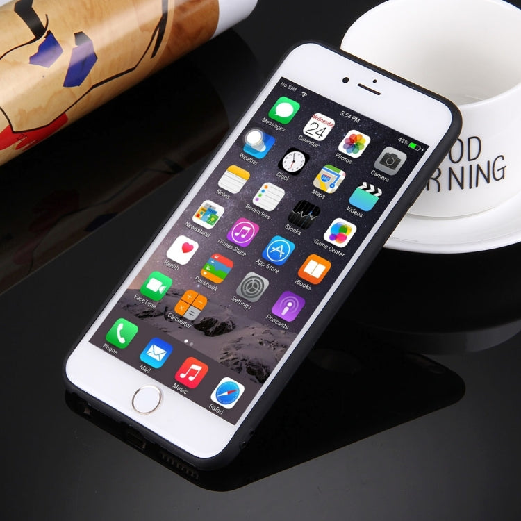For iPhone 6 Plus & 6s Plus Solid Color TPU Protective Case with Round Hole