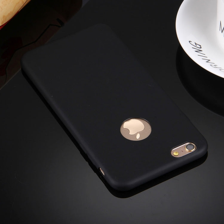 For iPhone 6 Plus & 6s Plus Solid Color TPU Protective Case with Round Hole