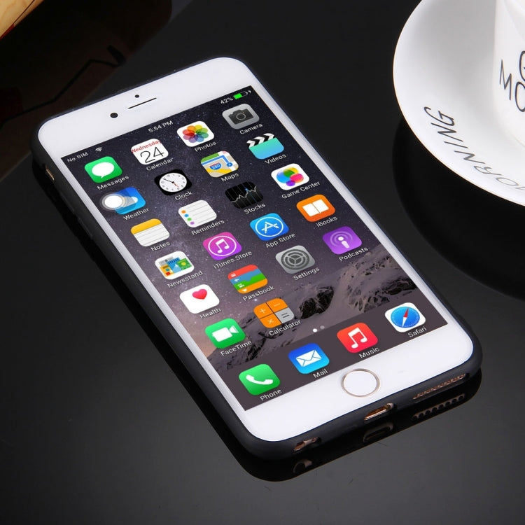 For iPhone 6 Plus & 6s Plus Solid Color TPU Protective Case with Round Hole
