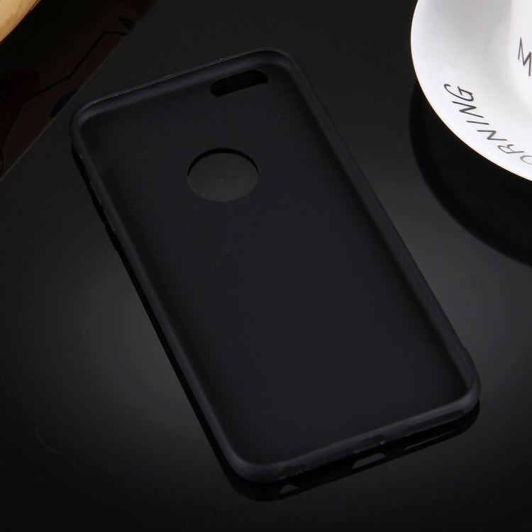For iPhone 6 Plus & 6s Plus Solid Color TPU Protective Case with Round Hole