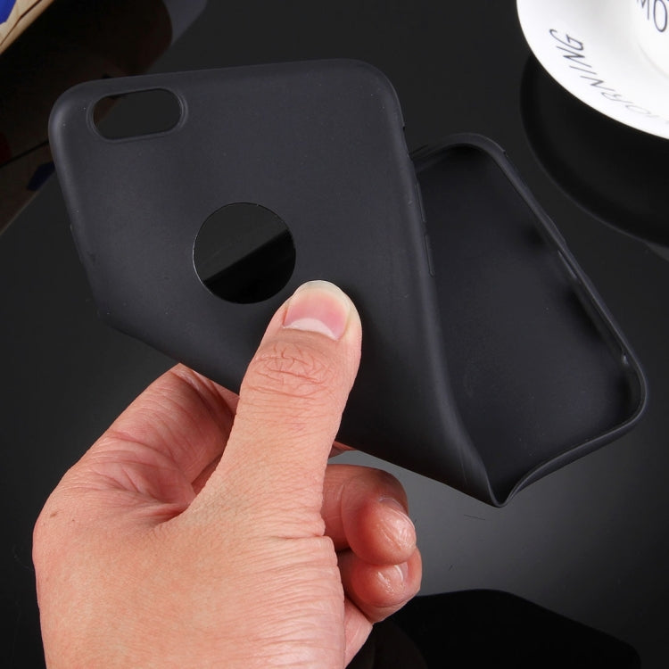For iPhone 6 Plus & 6s Plus Solid Color TPU Protective Case with Round Hole